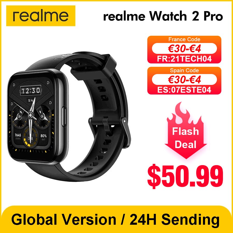 Realme-Watch 2  Ʈġ 1.75 &, ۷ι , GPS..